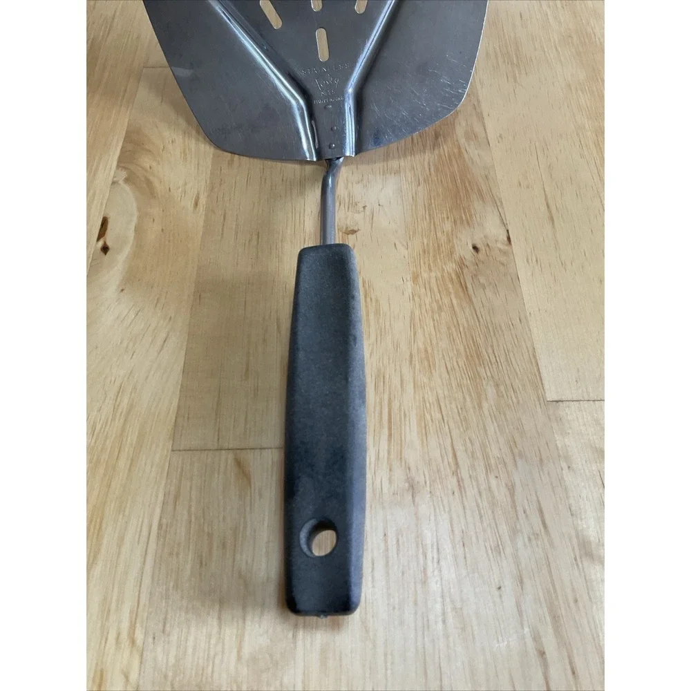Vtg FOLEY‎ Wide Slotted Curved SPATULA Turner Flipper MEAT LIFTER~UTENSIL